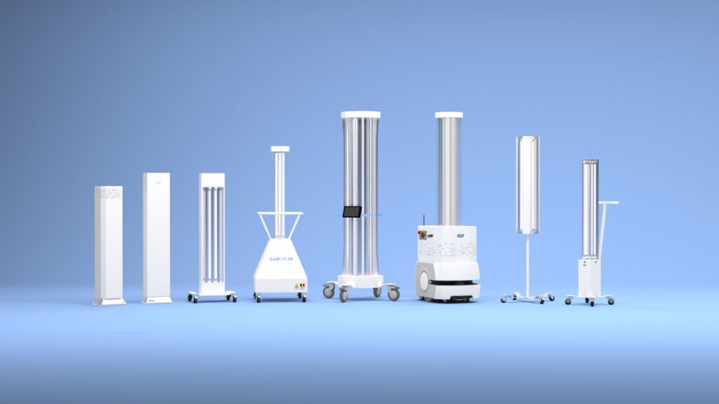 Tehnologie de dezinfecție robotică aer și suprafețe wolfe.ro | Robotic air and surface disinfection technology by wolfe.ro