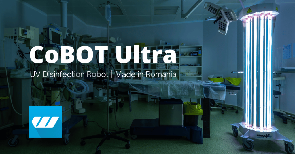 Robot autonom de dezinfecție aer www.wolfe.ro | Autonomous air disinfection robot by www.wolfe.ro
