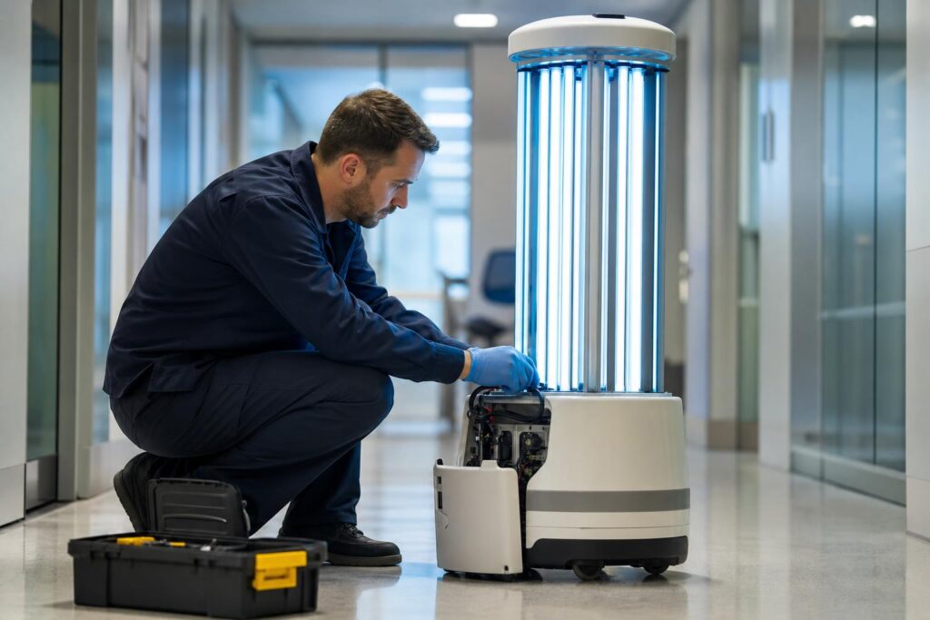 Mentenanța roboților UV-C: ce trebuie să știe orice administrator de facilități